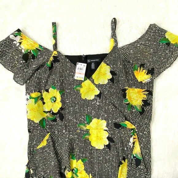 INC International Concepts 14W Cold Shoulder Dress - Picture 3 of 7